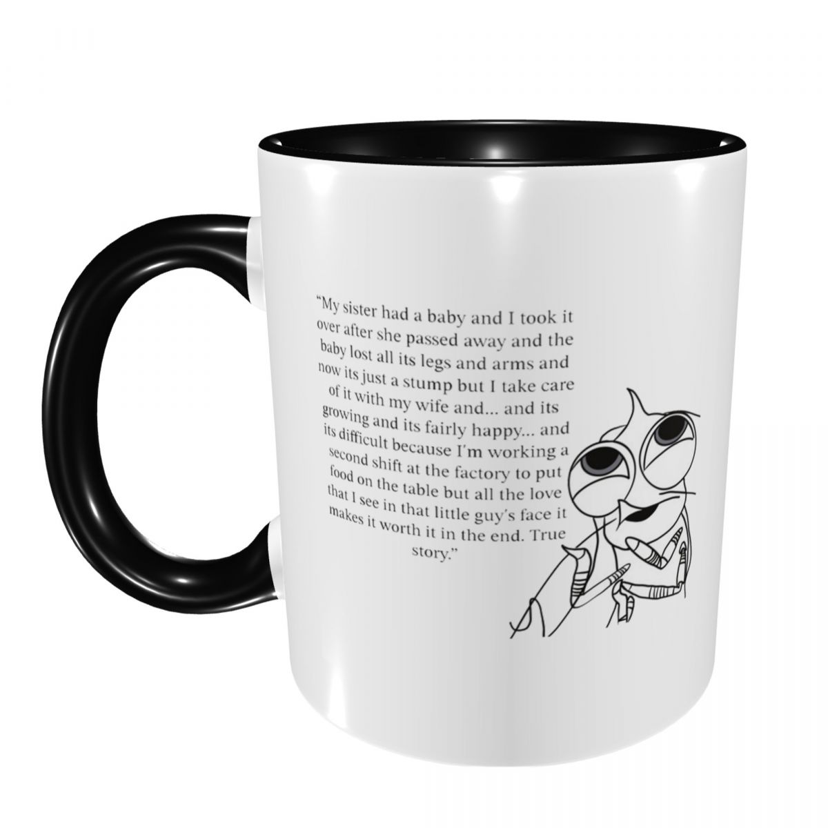 Coffee Tea Quotes - Shark Tales Shrimp Quote Mug Funny