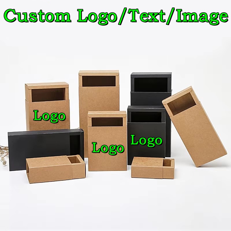 Coffee Tea House - 20PCS 350gsm Drawer Kraft Black Paper