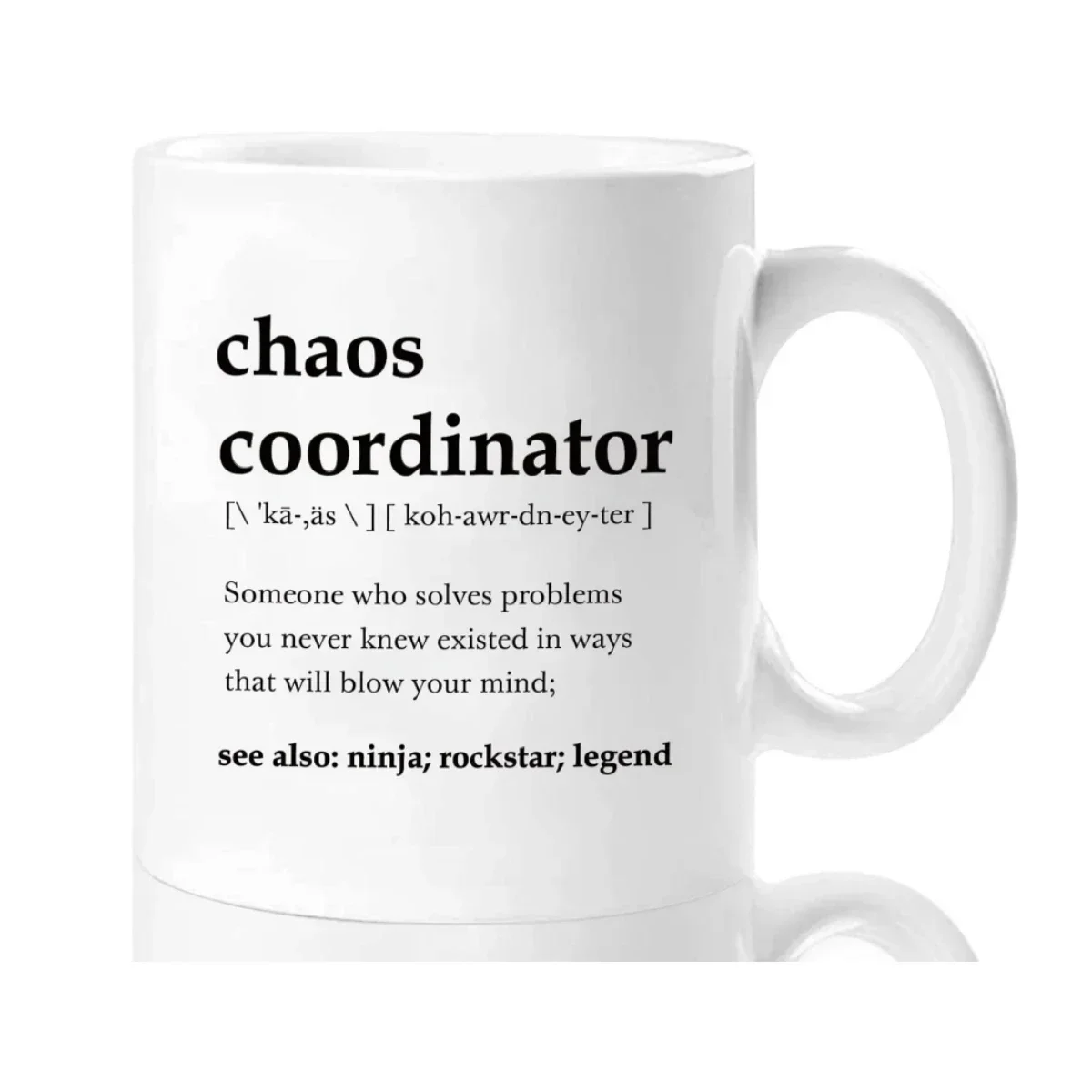 Coffee Tea Quotes - Chaos Coordinator Dictionary Definition Ceramic Coffee