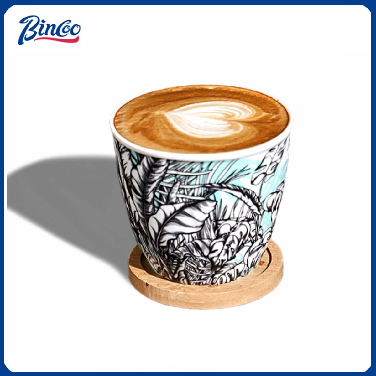 BINCOO Ceramic Coffee Cup Crea - Coffee Tea Flower recension och pris