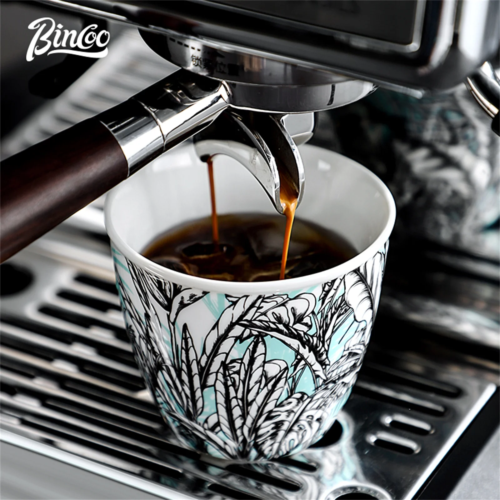 BINCOO Ceramic Coffee Cup Crea - Coffee Tea Flower recension och pris