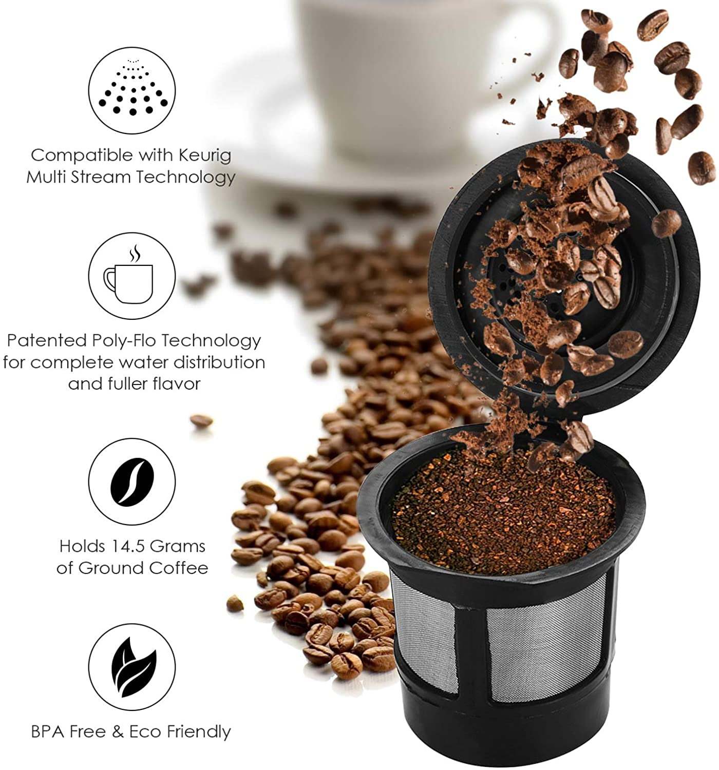 Reusable Coffee Pods, Refillab - Coffee Tea Spoon recension och pris