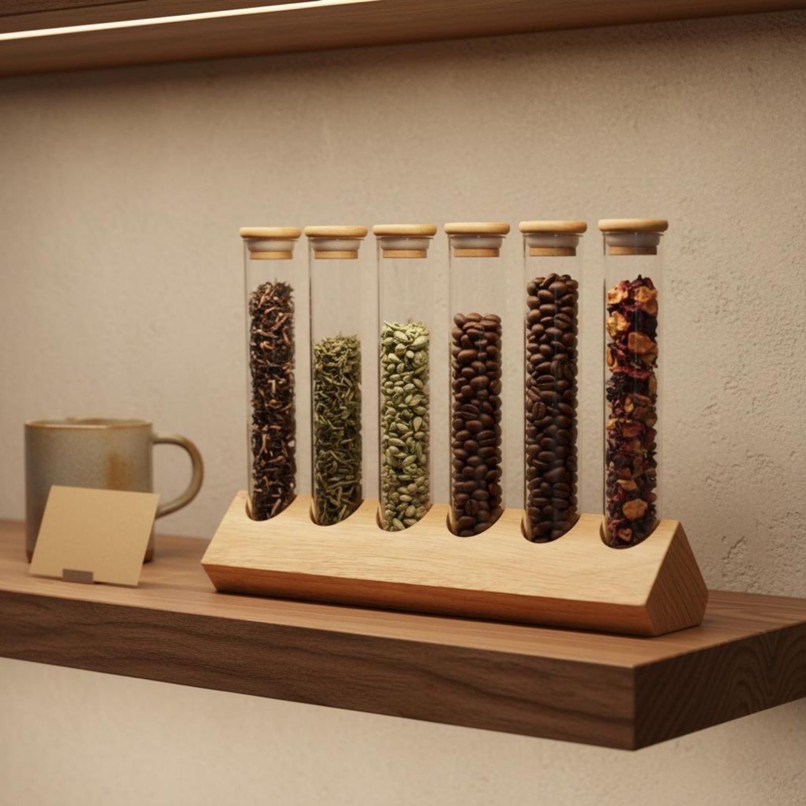 Glass Tube Container Set with  - Coffee Bean & Tea Menu recension och pris