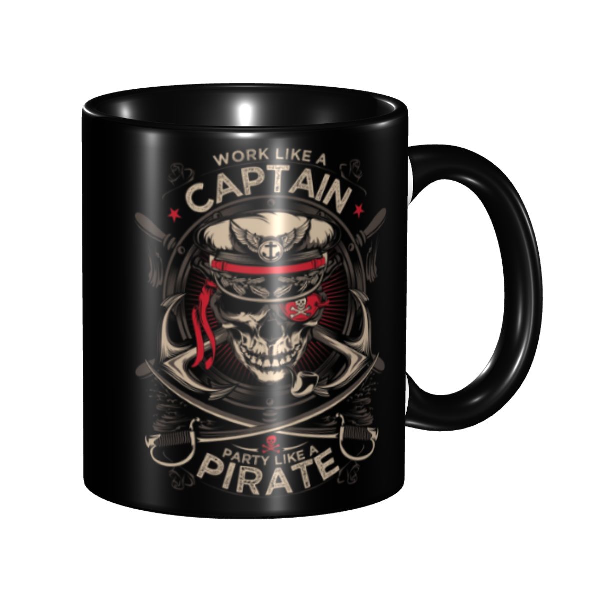 Customized Work Like A Captain - Coffee Tea Like recension och pris