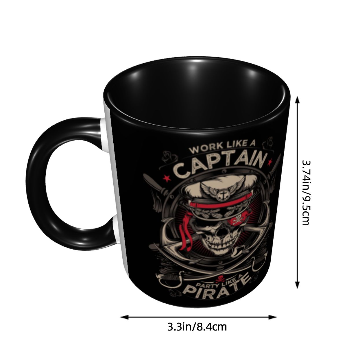 Customized Work Like A Captain - Coffee Tea Like recension och pris