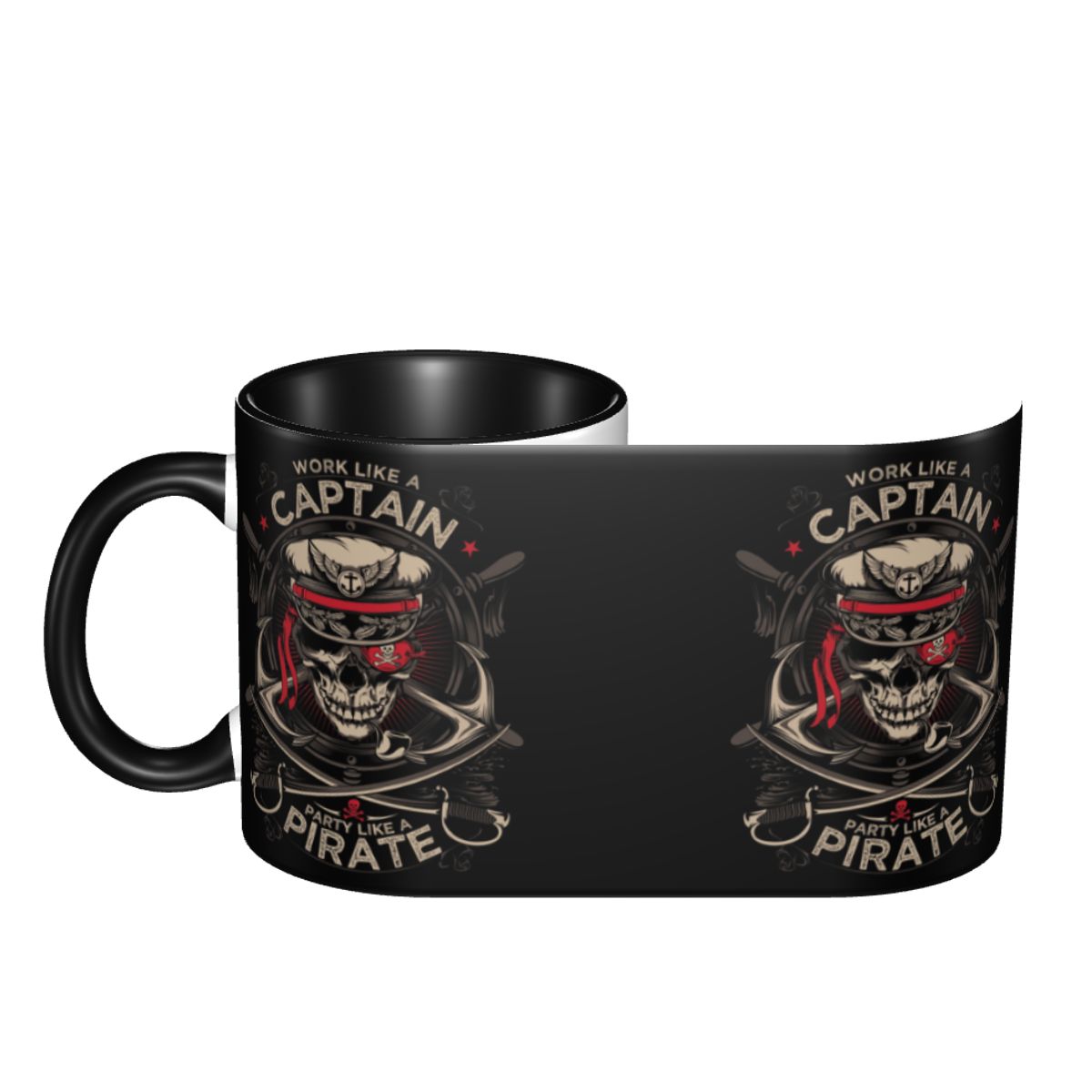 Customized Work Like A Captain - Coffee Tea Like recension och pris