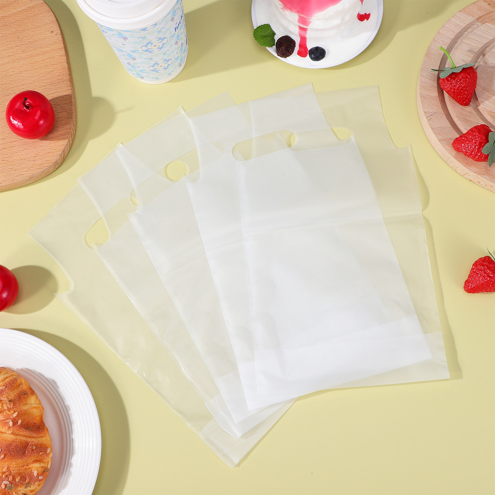 500Pcs Beverage Bags Handle Tr - Coffee Tea With Milk recension och pris