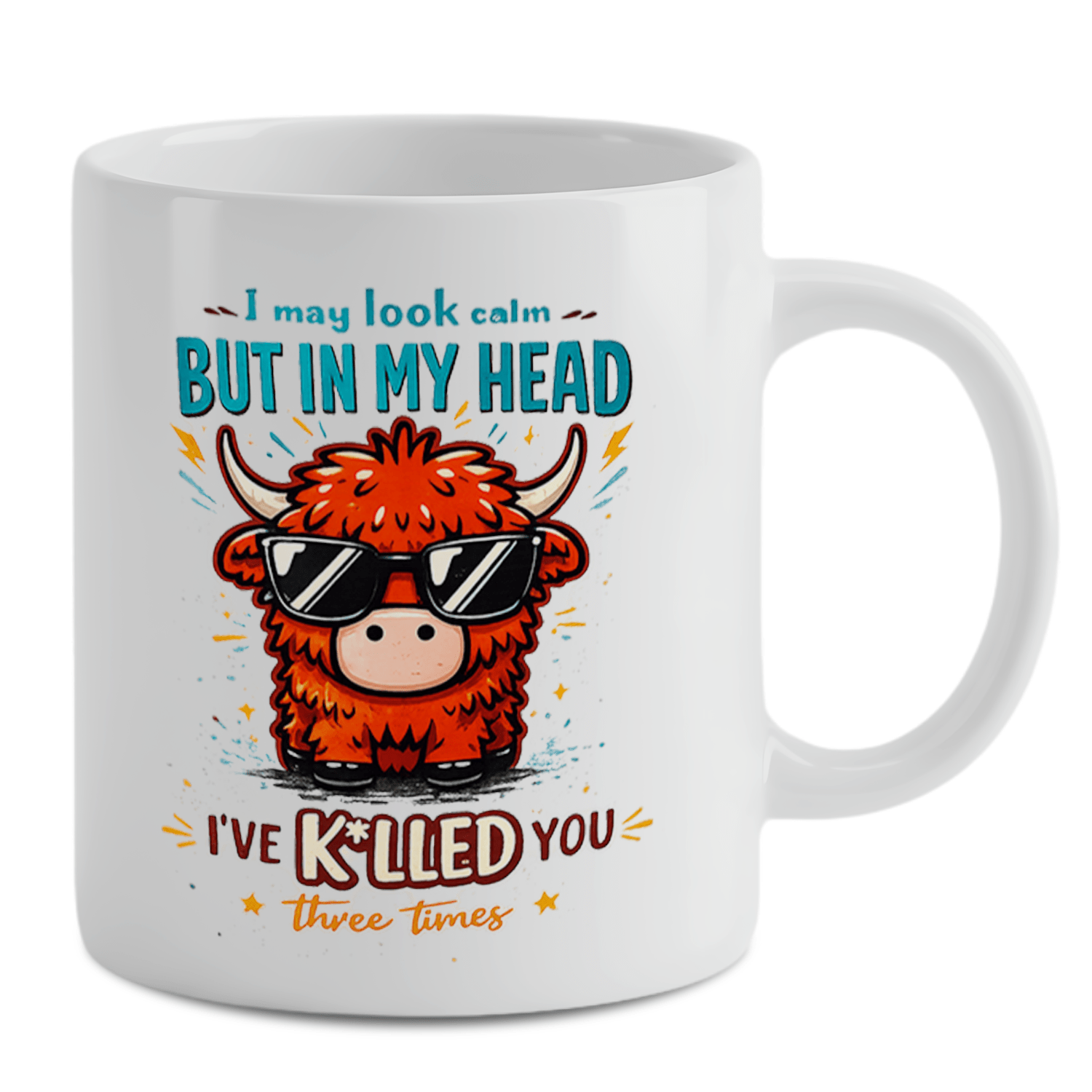 Highland Cow Funny Quote Coffe - Coffee Tea Quotes recension och pris