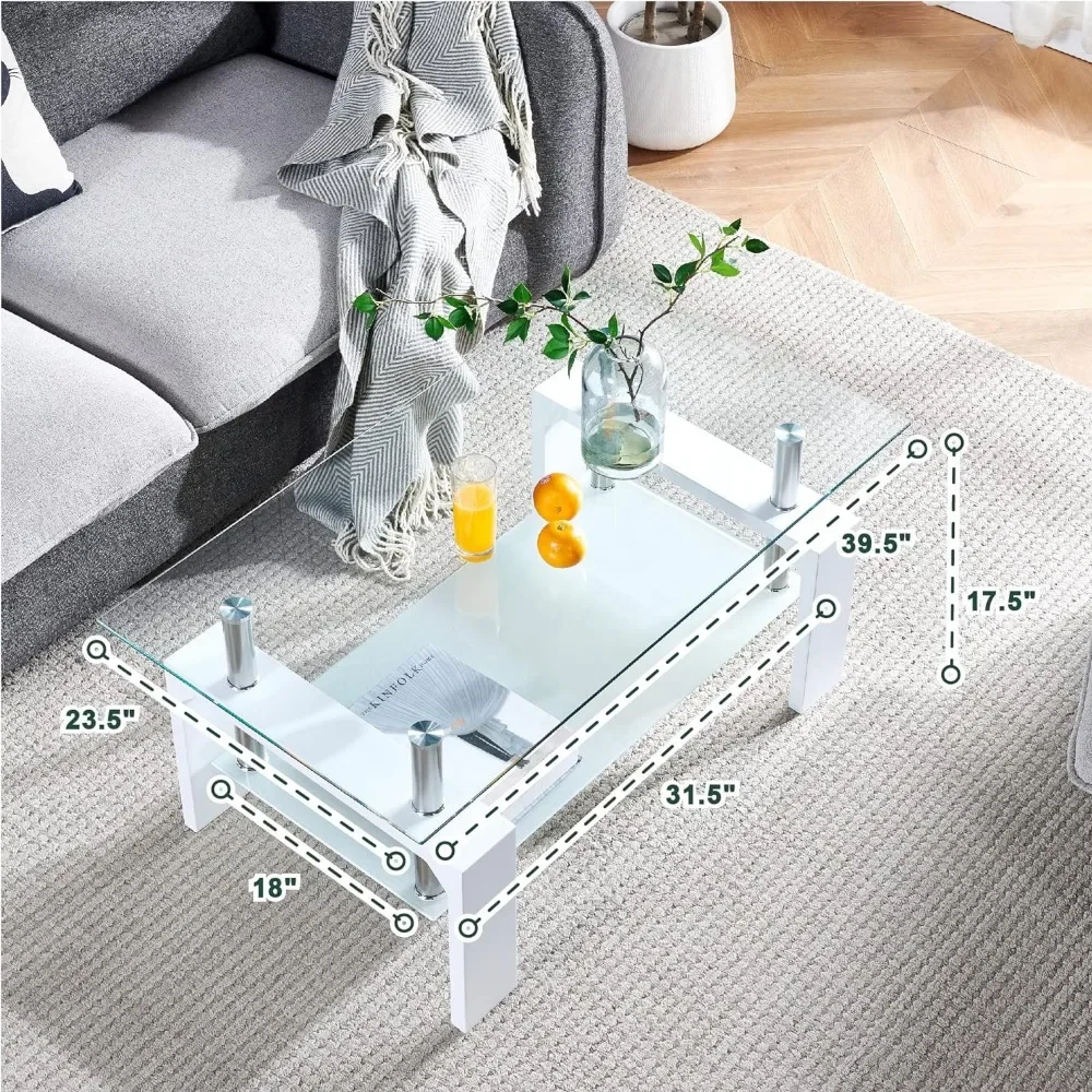 Living Room Rectangle Coffee T - Coffee Tea Quotes recension och pris