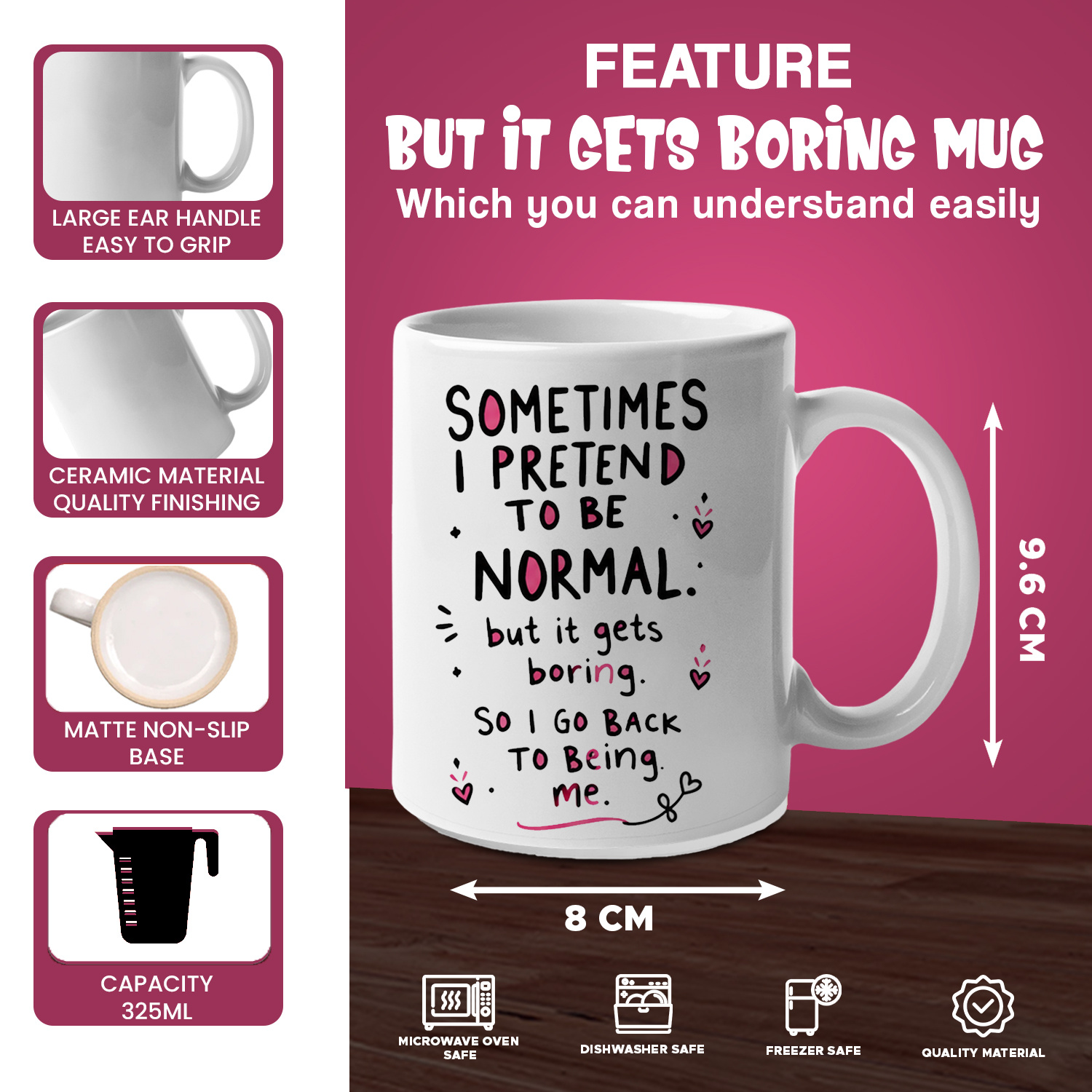 Sometimes I Pretend To Be Norm - Coffee Tea Quotes recension och pris
