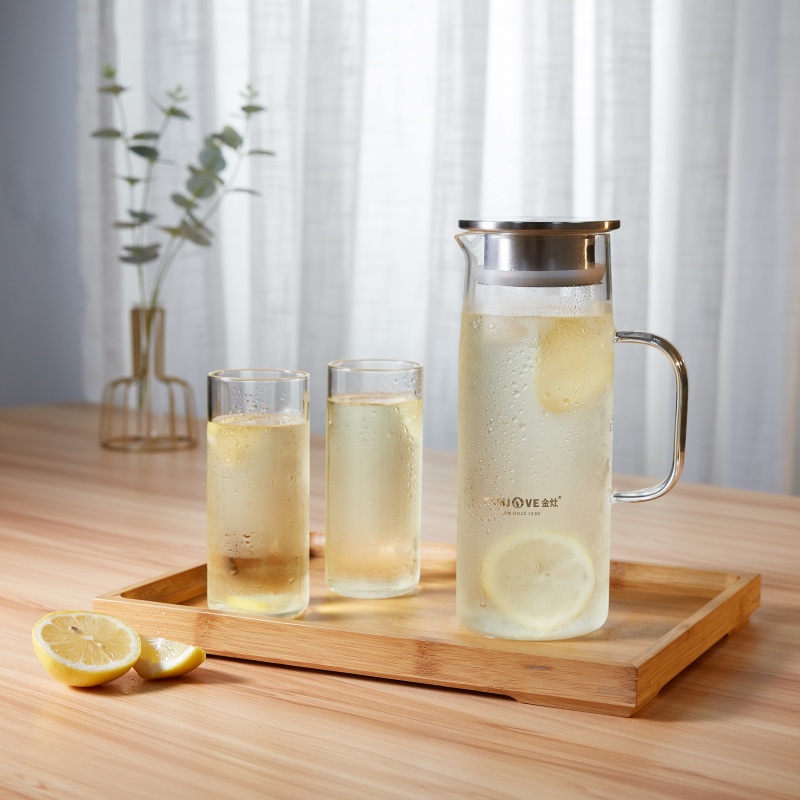 KAMJOVE 1.2L Transparent Glass - Coffee Tea Flower recension och pris