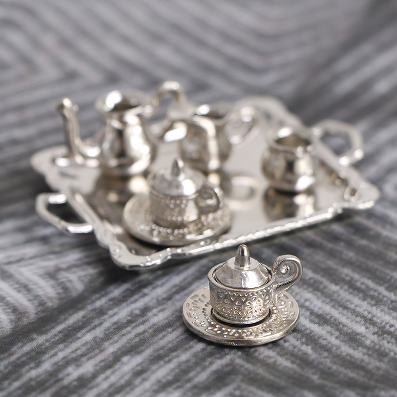 10pcs/Set 1/12 Dollhouse Minia - Coffee Tea House recension och pris