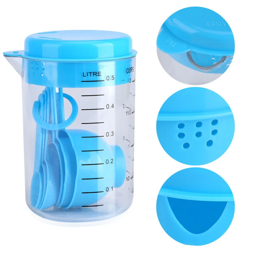 7 Pieces / Set Plastic Measuri - Coffee Tea Spoon recension och pris