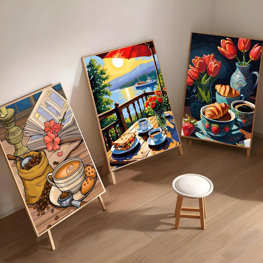 Afternoon Tea Coffee Cup Desig - Coffee Tea Poster recension och pris