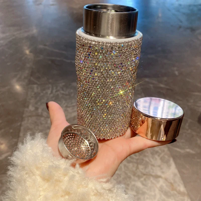 Bling Portable Thermos Cup wit - Coffee Tea Infuser recension och pris
