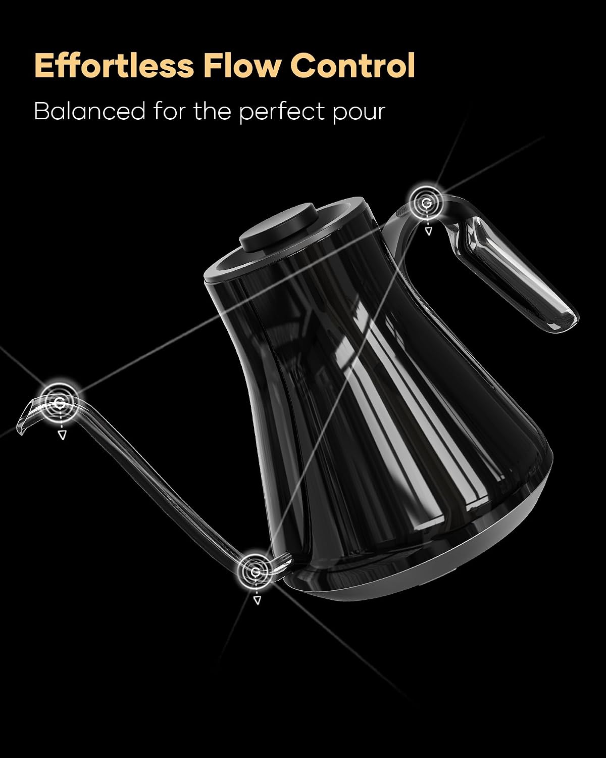Gooseneck Electric Kettle, ±1° - Coffee Tea Brew recension och pris