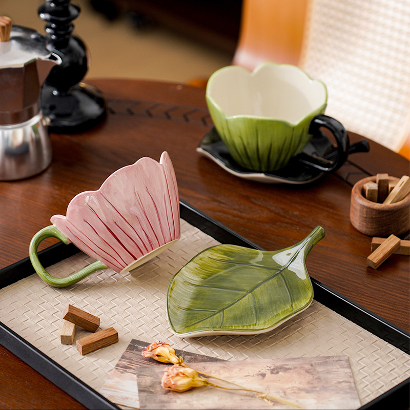 Irregular Hand-painted Coffee  - Coffee Tea Flower recension och pris