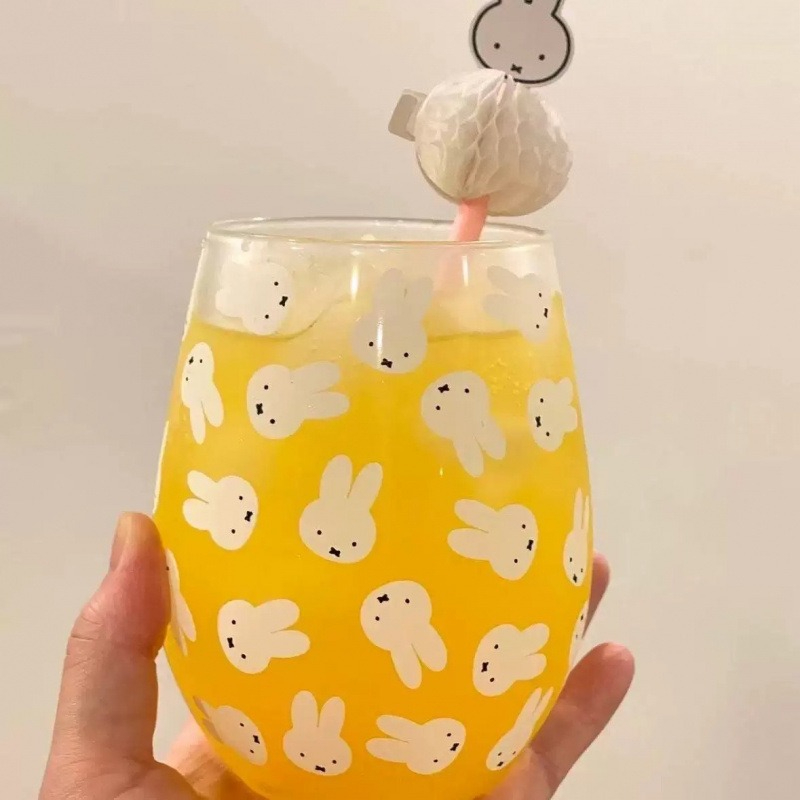 Cute Cartoon Miffy Milk Glass  - Coffee Tea Room recension och pris