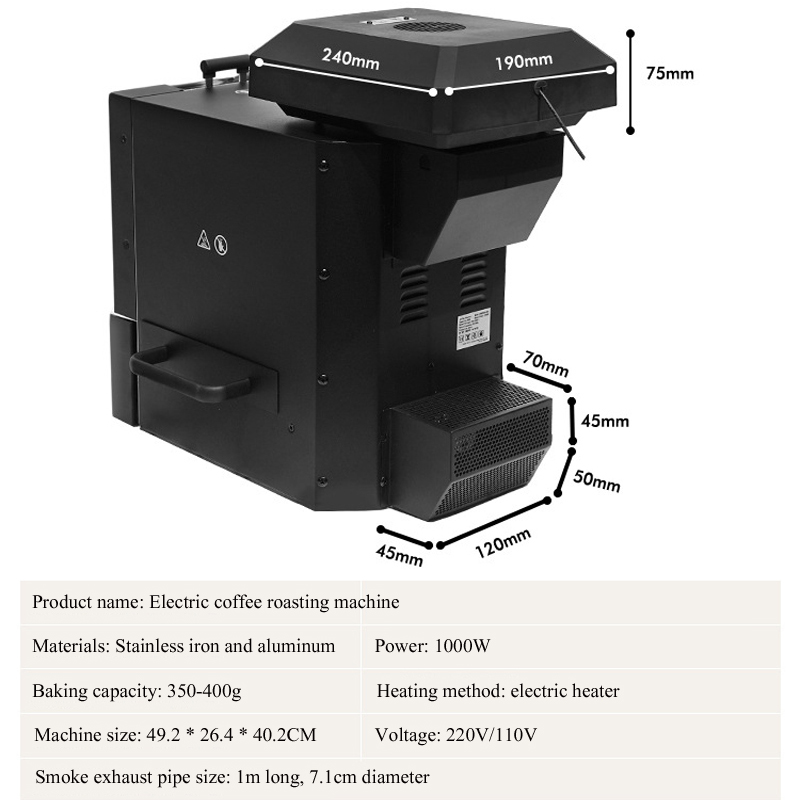500g Coffee Roaster 3 Roasting - Coffee Bean & Tea Menu recension och pris