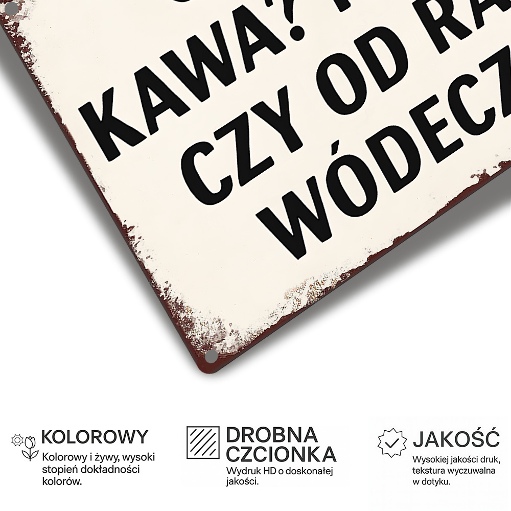 Vintage Metal Sign, Polish Fun - Coffee Tea Quotes recension och pris