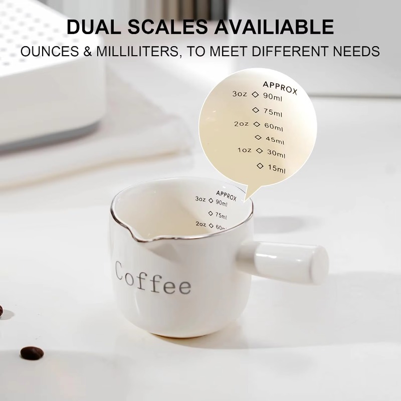 Mini Ceramic Coffee Cup with H - Coffee Tea With Milk recension och pris