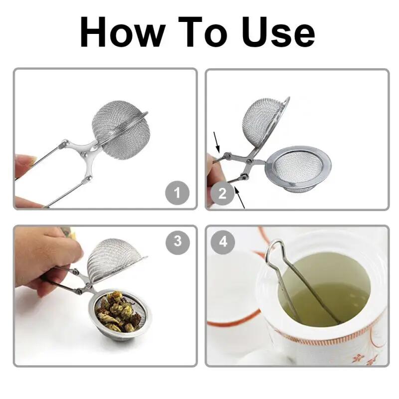 4-1pcs Steel Tea Infuser Reusa - Coffee Tea Infuser recension och pris