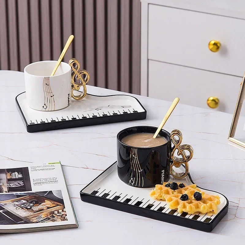 200ml Creative Piano Coffee Mu - Coffee Tea Spoon recension och pris