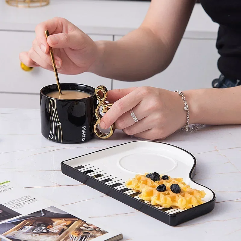 200ml Creative Piano Coffee Mu - Coffee Tea Spoon recension och pris