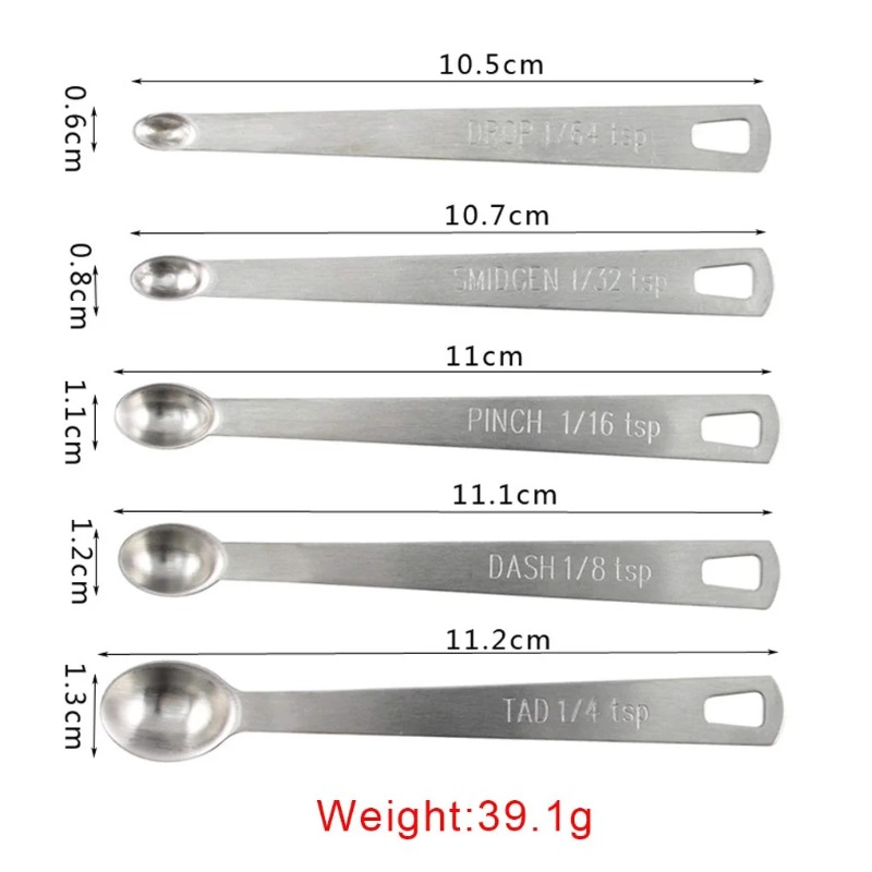 5pcs/Set Small Measuring Spoon - Coffee Tea Spoon recension och pris