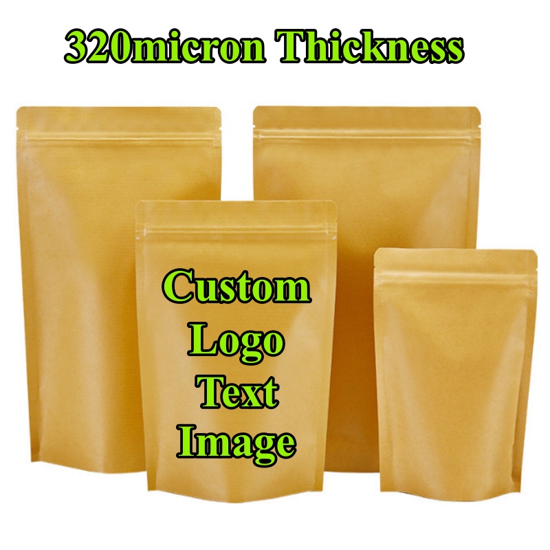 100PCS Stand-up Kraft Paper Fo - Coffee Tea House recension och pris