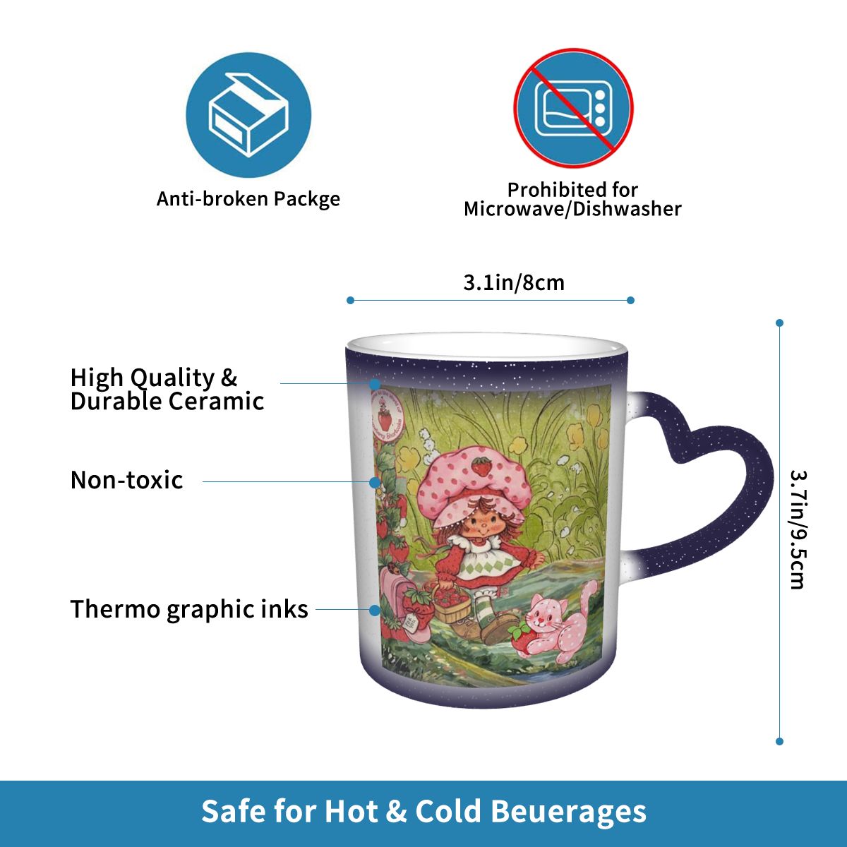 Like Strawberry ShortCake Mug  - Coffee Tea Like recension och pris