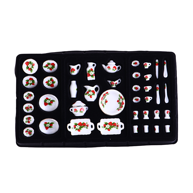 1 Set 1:12 Miniature Doll Hous - Coffee Tea Flower recension och pris