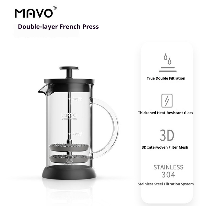 MAVO French Press Coffee Maker - Coffee Tea Brew recension och pris