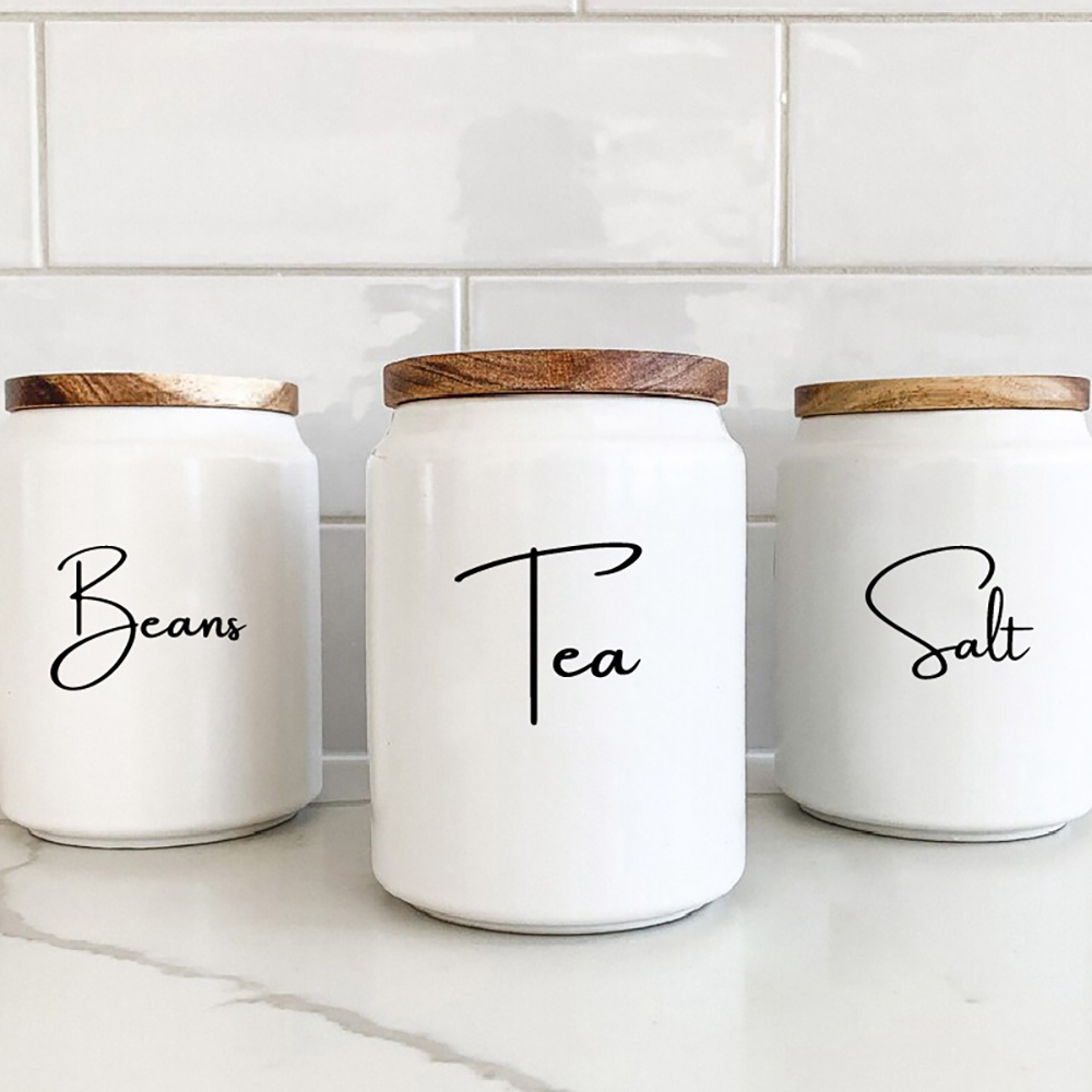 Kitchen Organization Canister  - Coffee Tea Quotes recension och pris