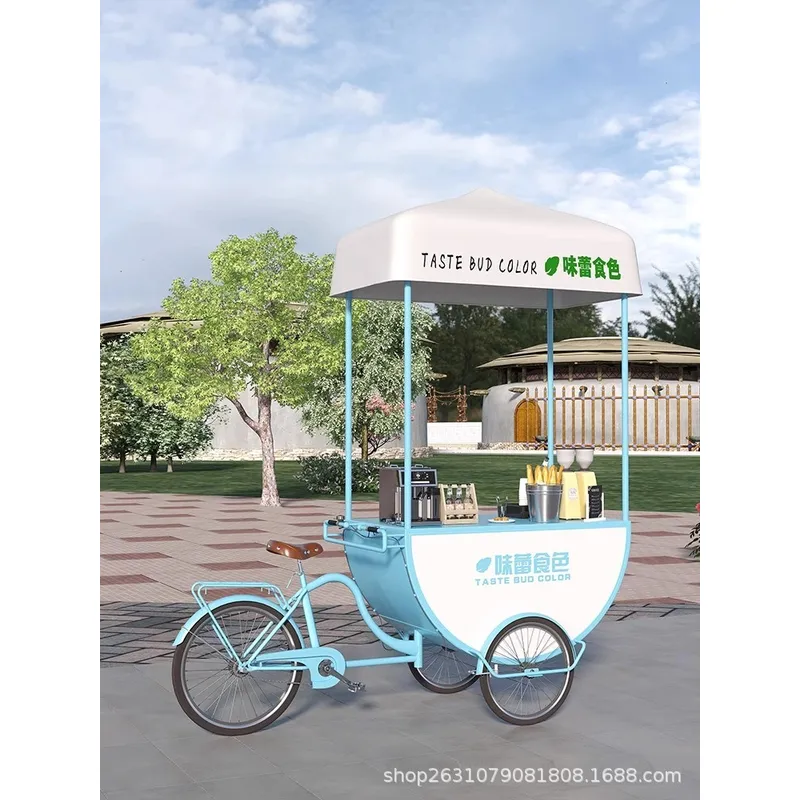 Outdoor Mobile Food Cart Snack - Coffee Tea With Milk recension och pris