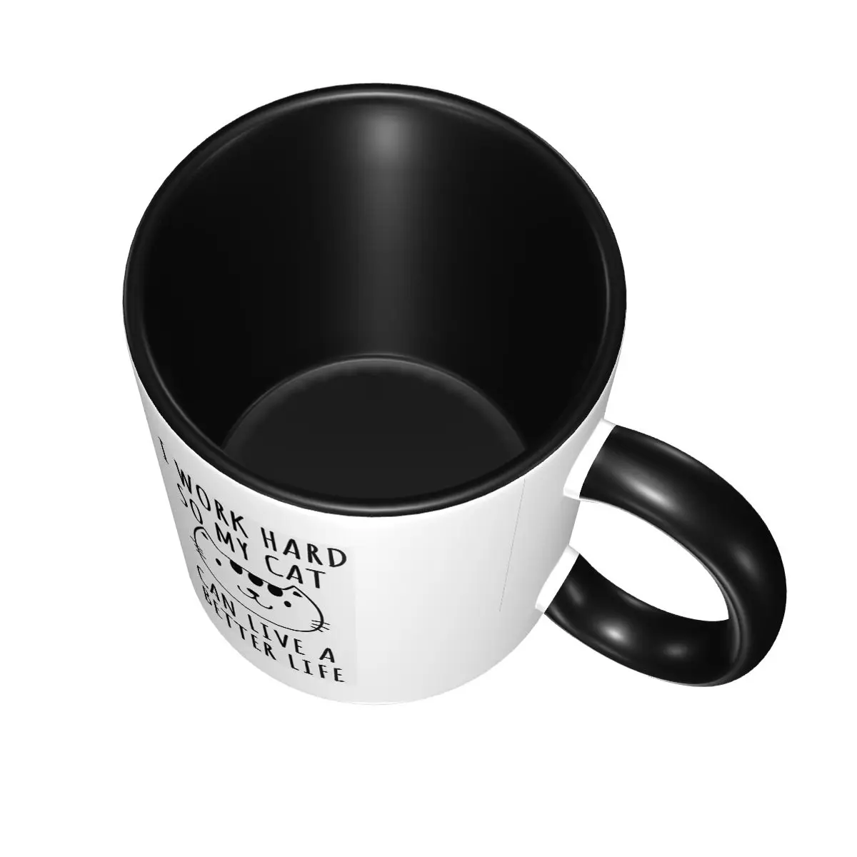 Quote Cat I Work Hard So My Ca - Coffee Tea Quotes recension och pris