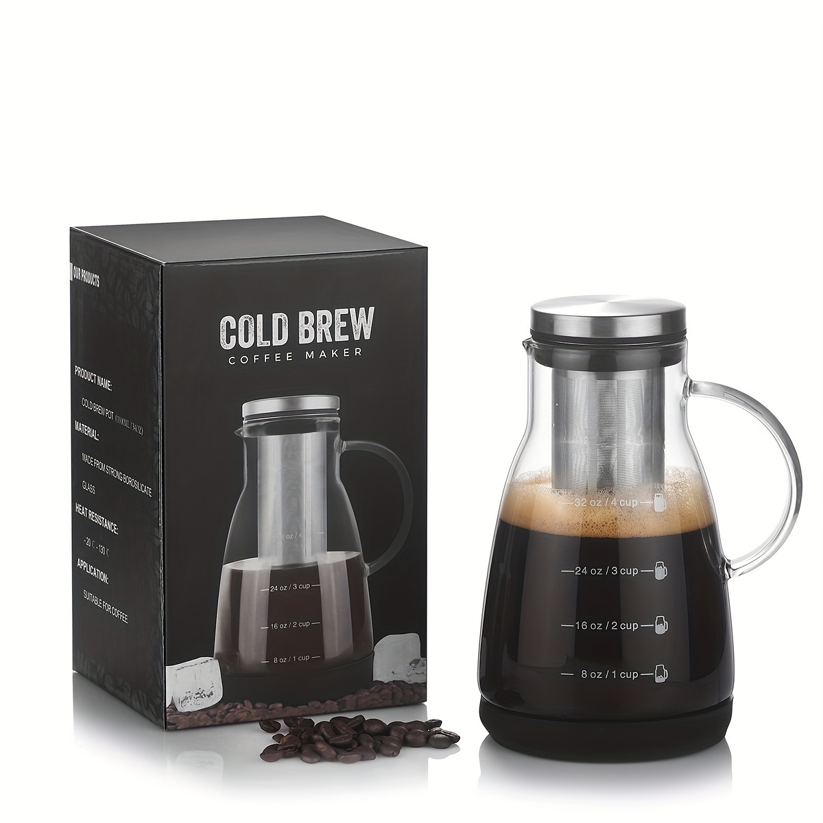 24oz Classic Glass Cold Brew C - Coffee Tea Brew recension och pris