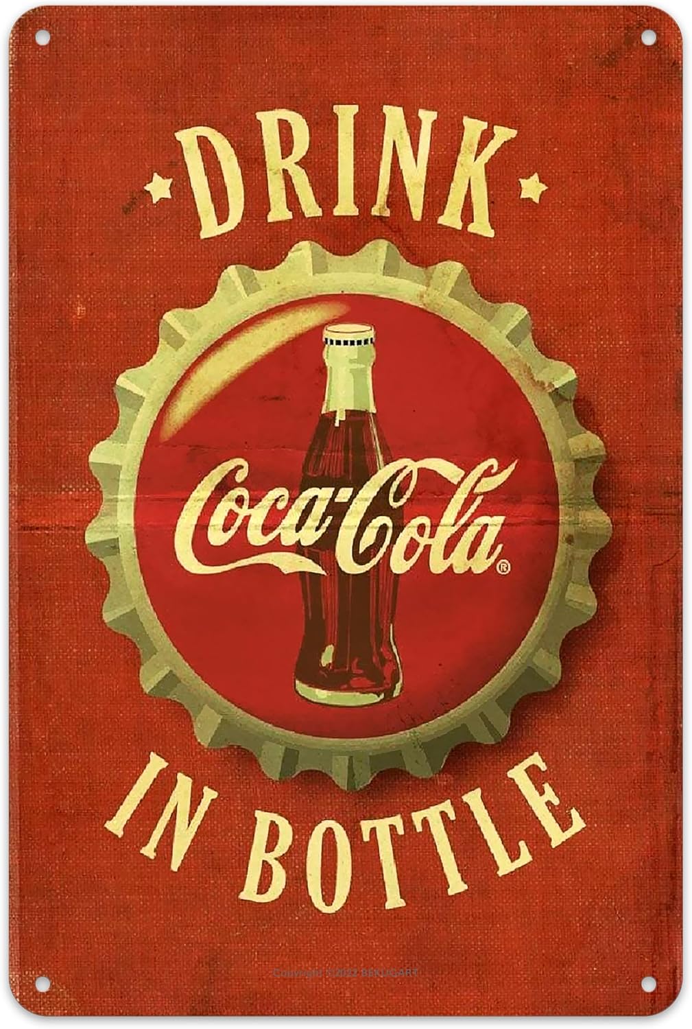 Vintage Coca Metal Wall Art -  - Coffee Tea Poster recension och pris