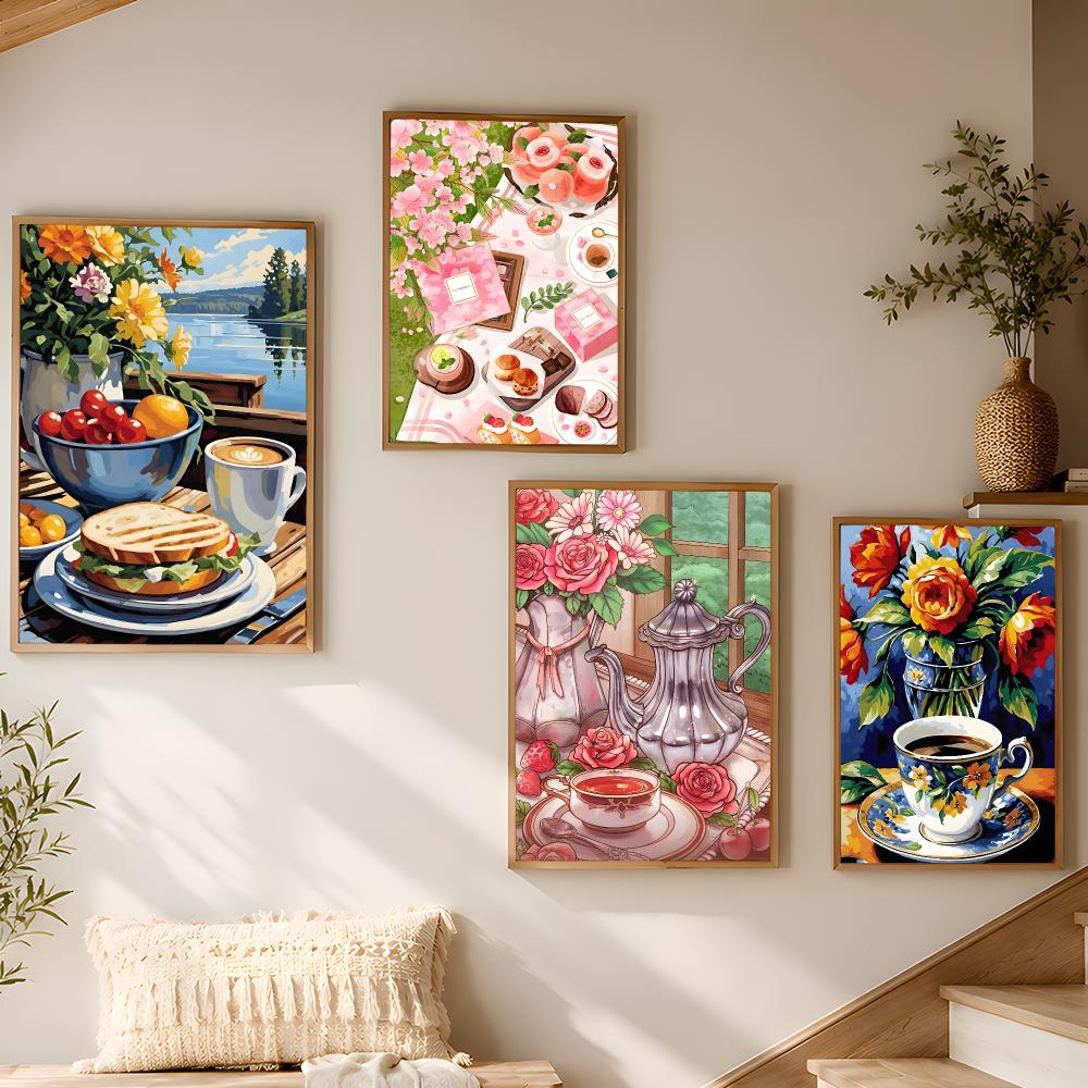 Afternoon Tea Coffee Cup Home  - Coffee Tea Poster recension och pris