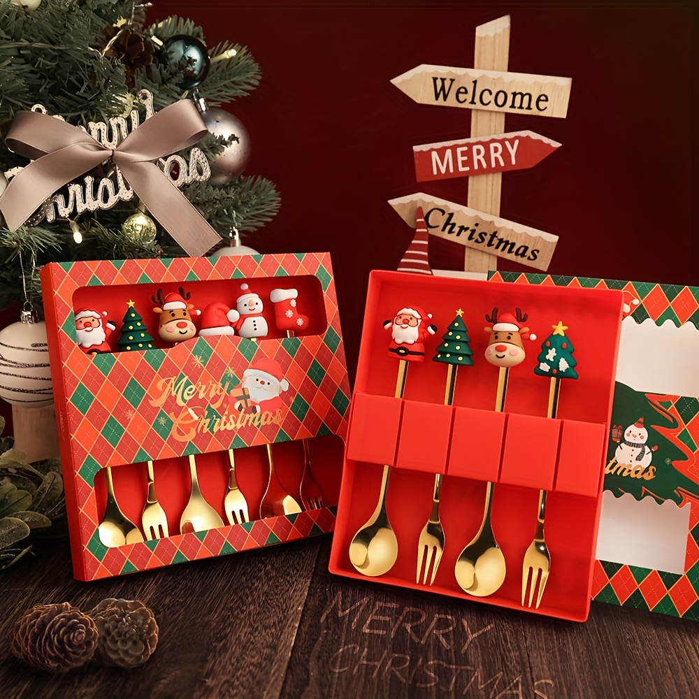 1Set Creative Christmas Fork A - Coffee Tea House recension och pris